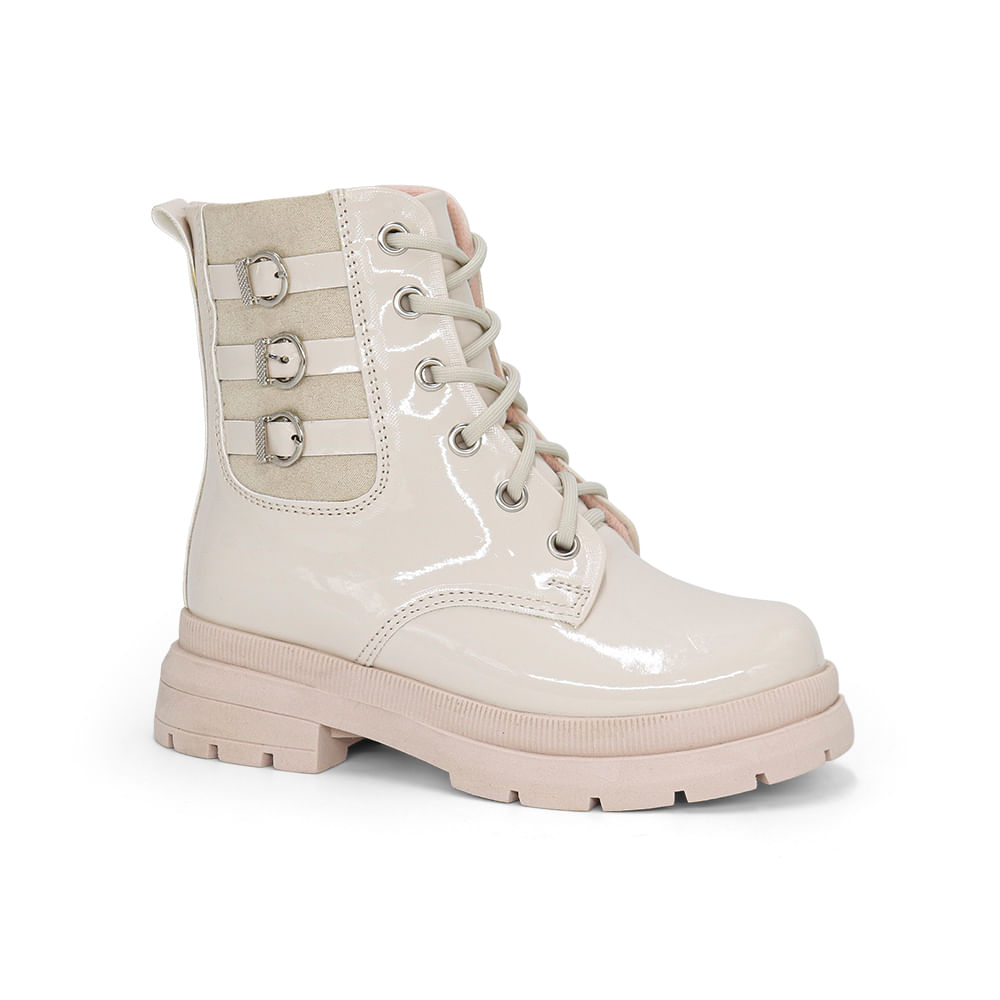 Botines Niña Cuero PAR&SS KIDS MV25Q3-KORI MARFIL 30