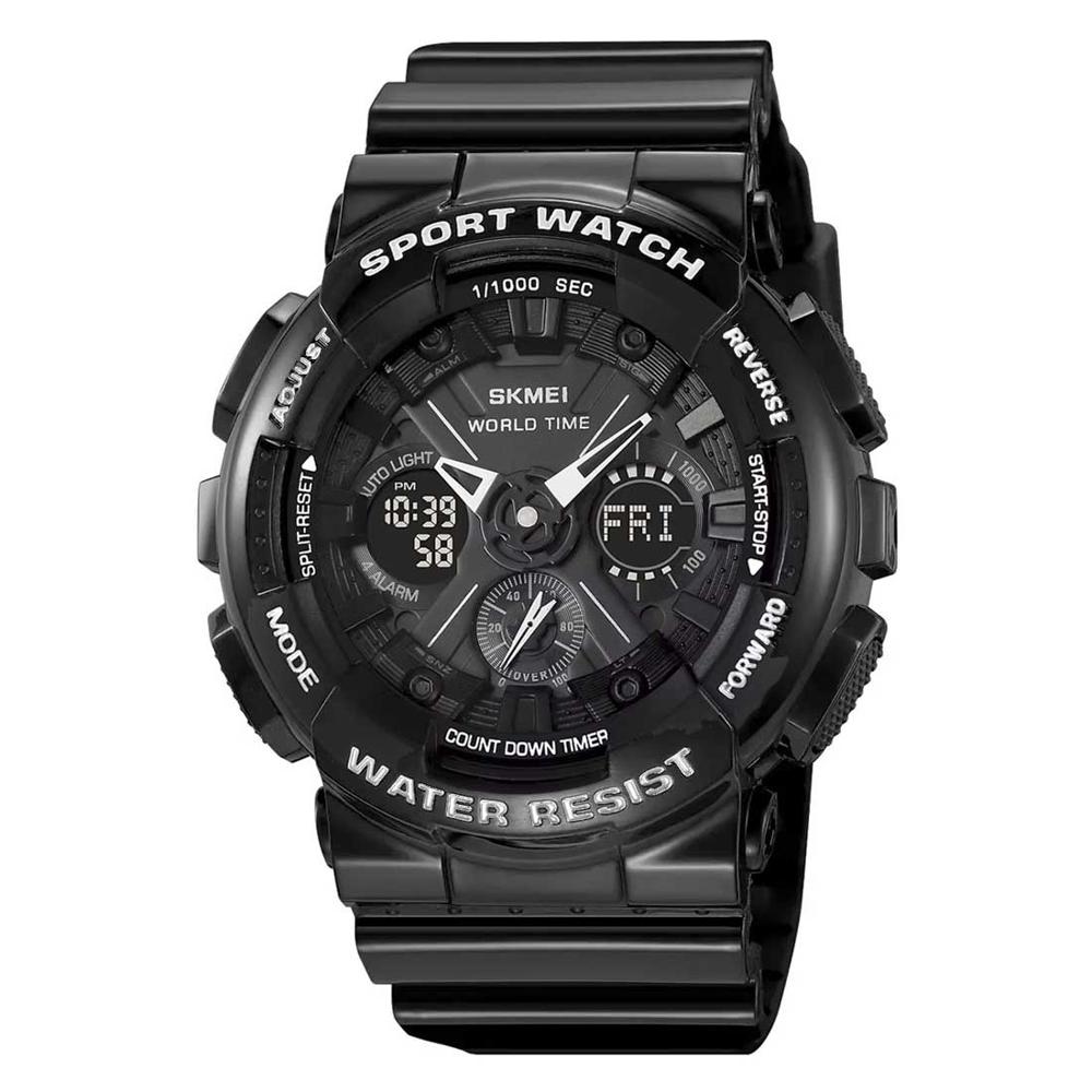 Reloj Skmei 2118 Hombre Hibrido Deportivo WT Multifunción - Negro