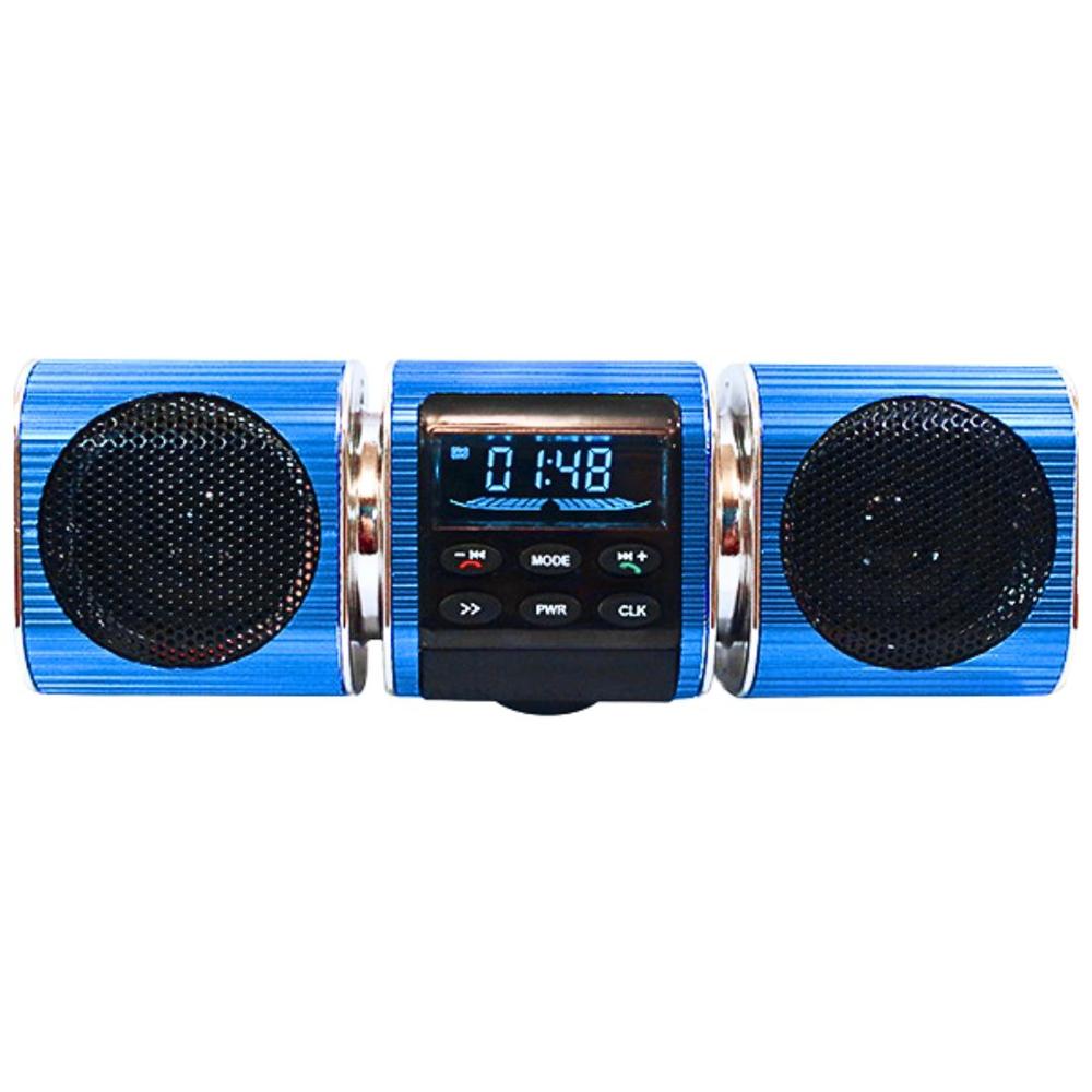 Parlante Bluetooth Metálico para Moto CAFINI MT-1210 Celeste