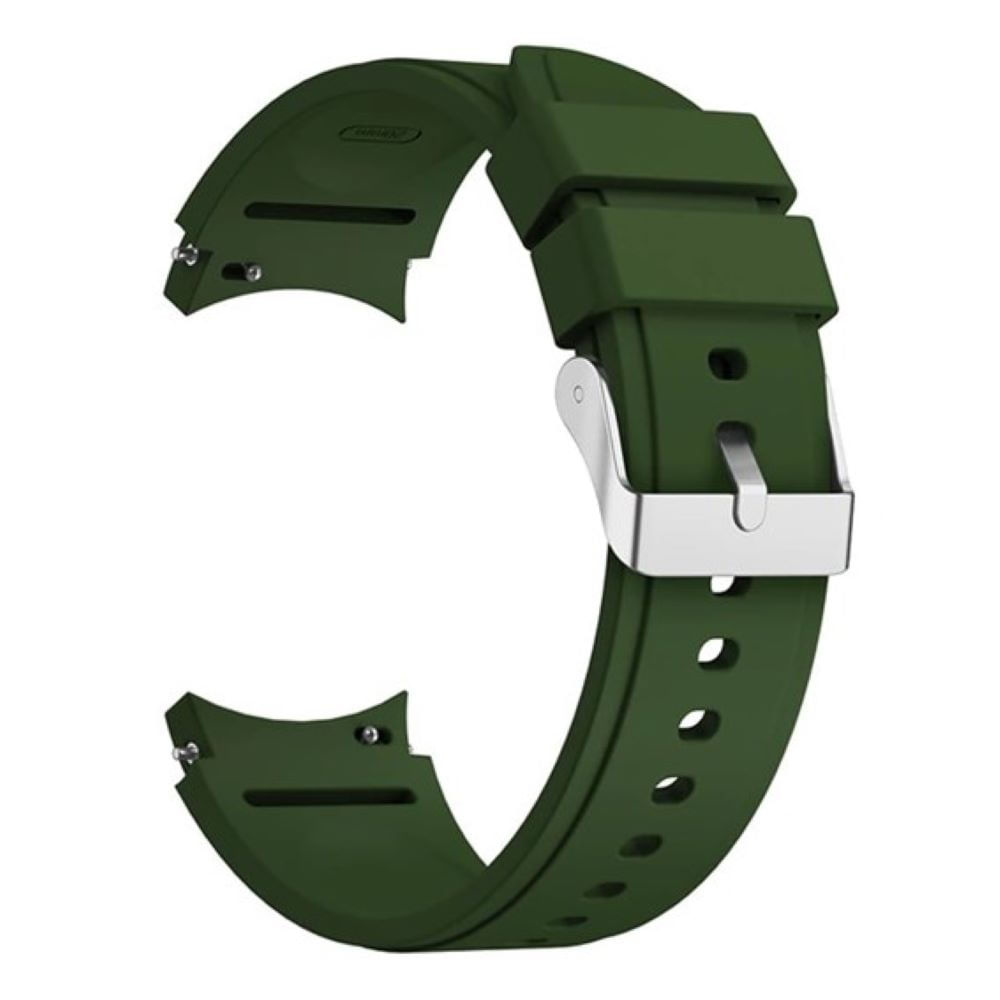 Correa de silicona samsung watch 4 5 5 pro 6 7 fe verde militar Correa de silicona samsung watch 4 5 5 pro 6 7 fe verde militar