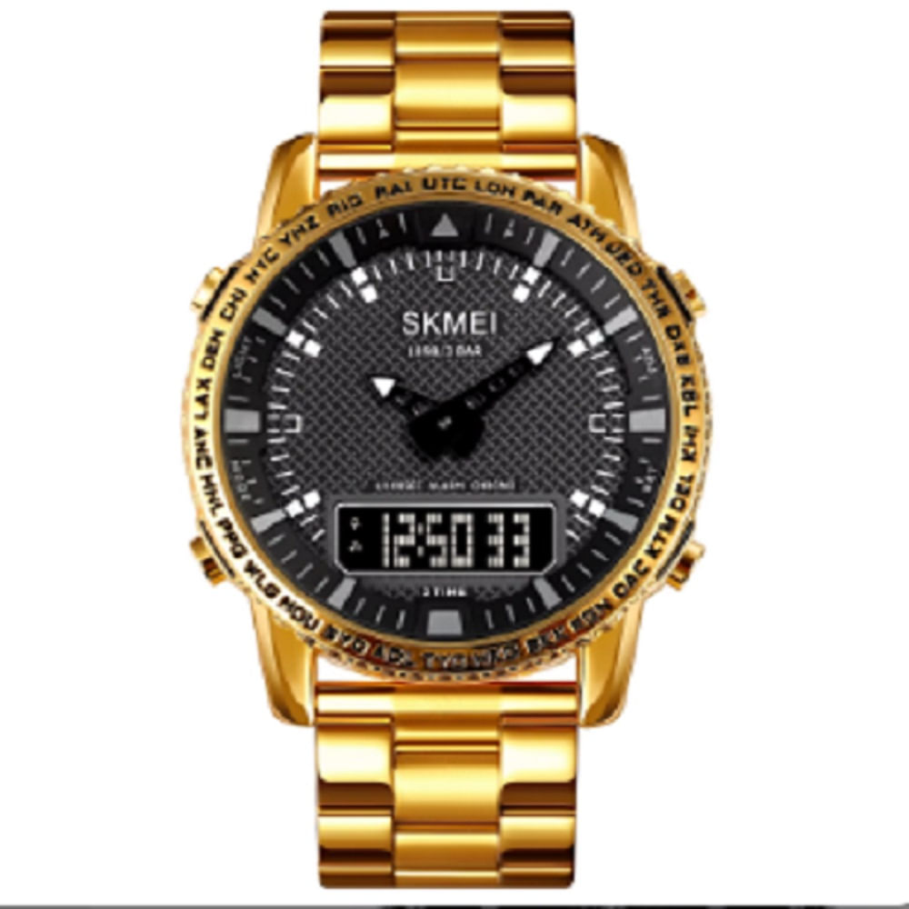 Reloj Hombre Skmei 1898 Acero Alarma Cronometro Elegante