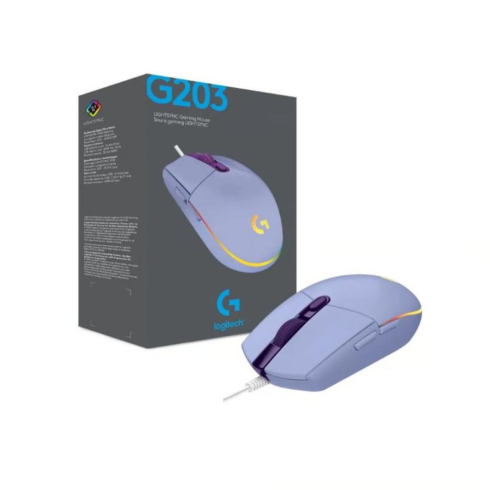 Mouse Gaming Logitech G203 RGB Lila Mouse Gaming Logitech G203 RGB Lila