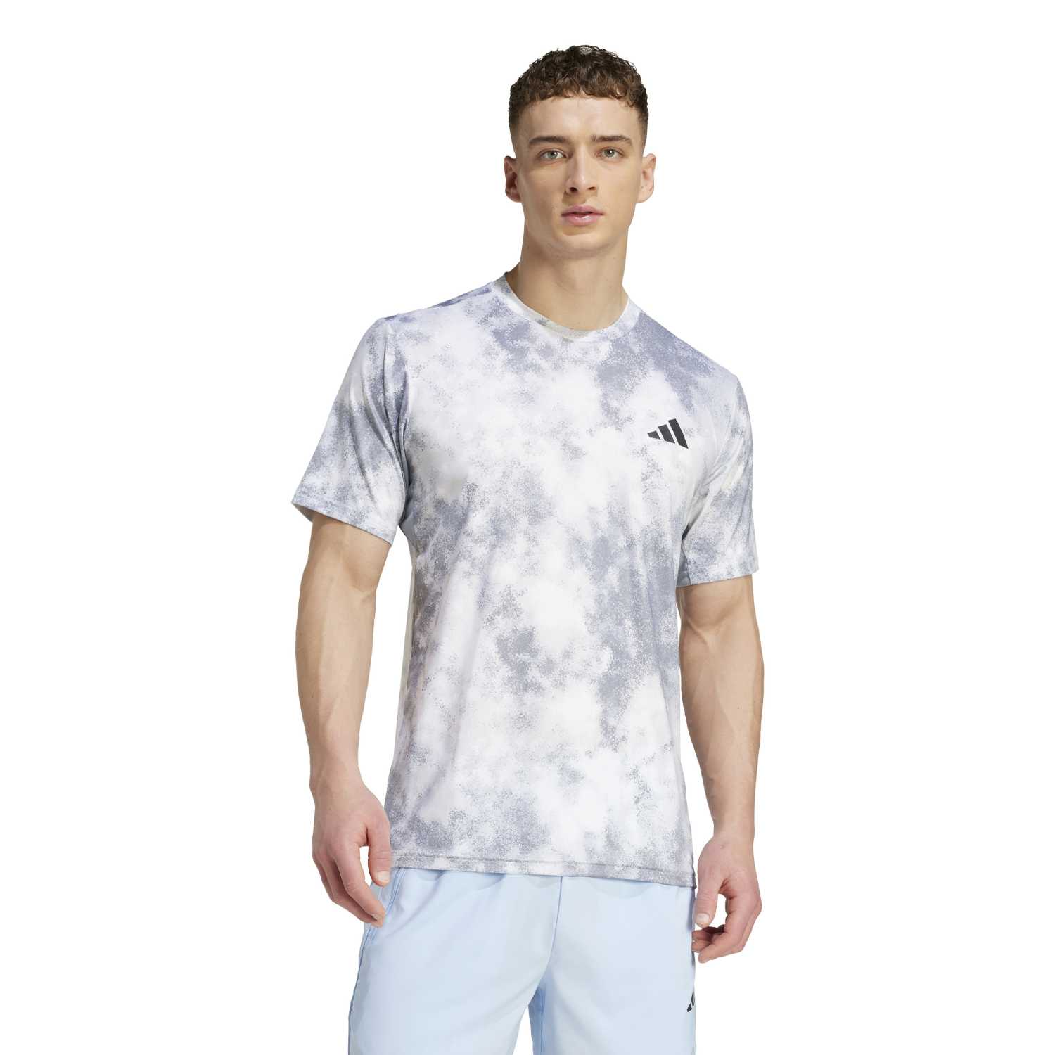 Polo Deportivo Adidas Hombre Ess Plus Jv7235 Plomo