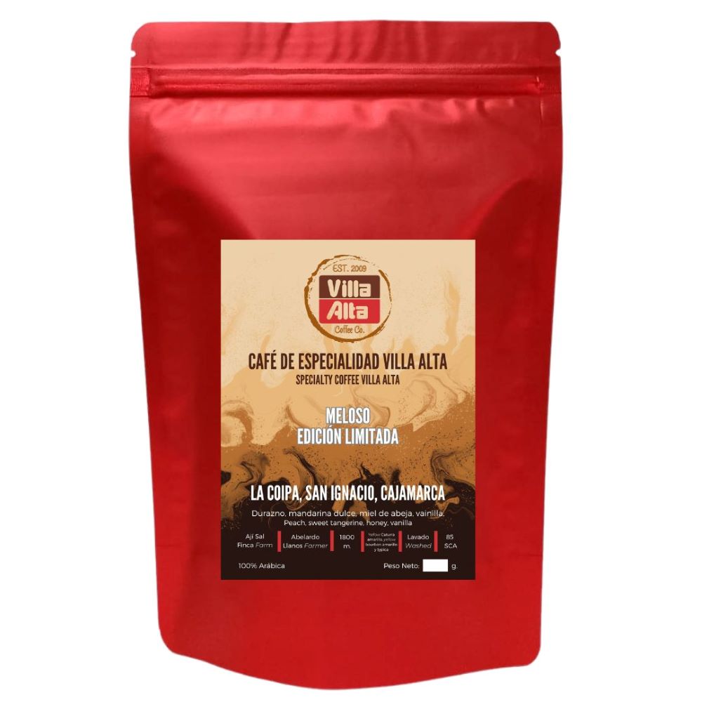 Café Edición Limitada VILLA ALTA MELOSO Origen San Ignacio Molido Espresso 250g