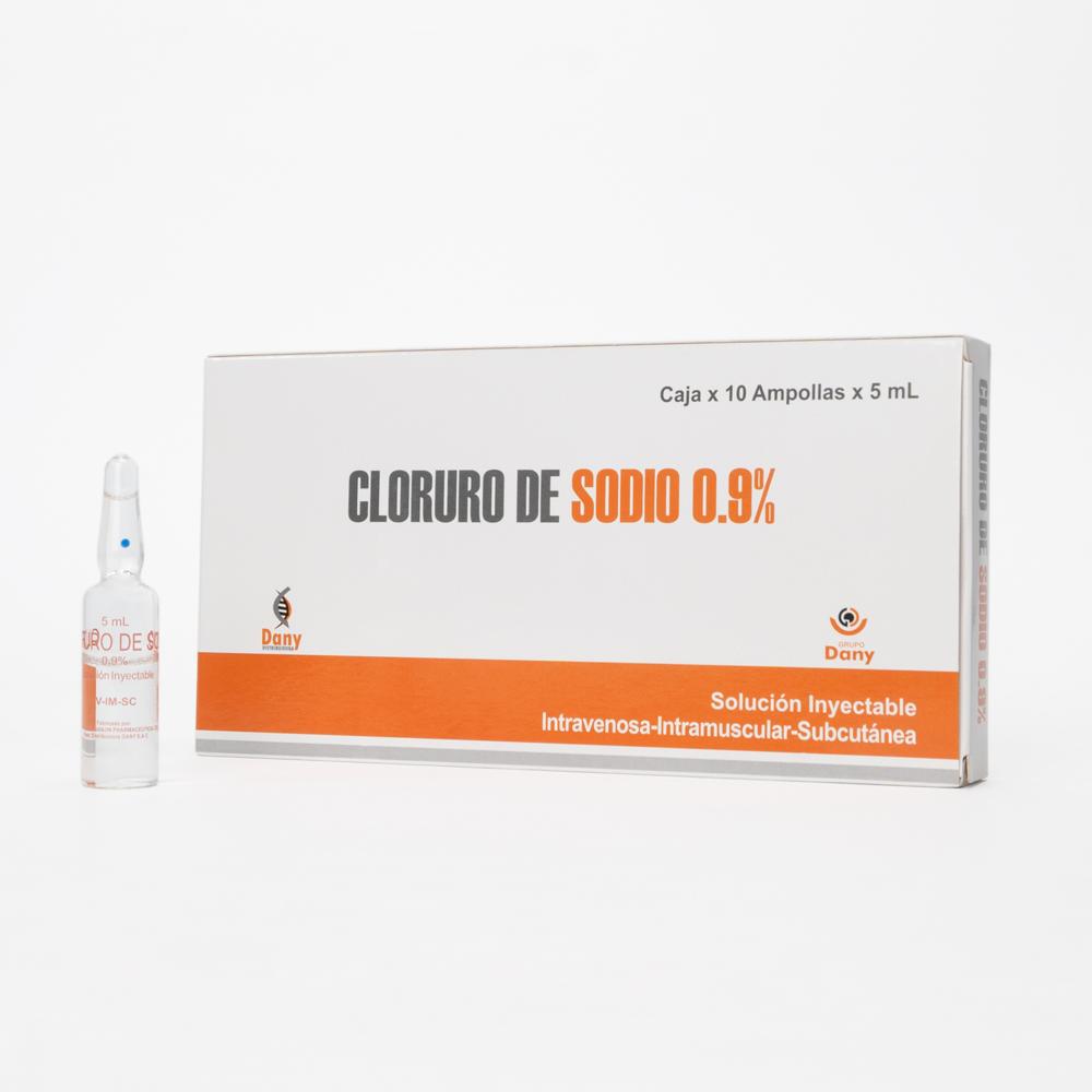 Cloruro de Sodio en Ampolla 5 ML 0.9% CAJA 10 UND