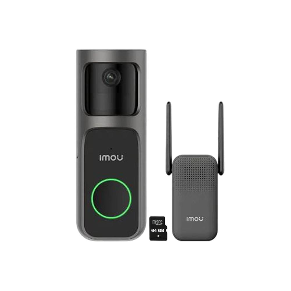 IMOU Doorbell 2S Kit 2K Timbre Cámara Batería Detección Merodeo 64GB