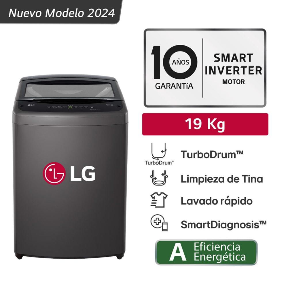 Lavadora LG 19KG SUPERIOR TURBDRUM NEGRO WT19BVTB