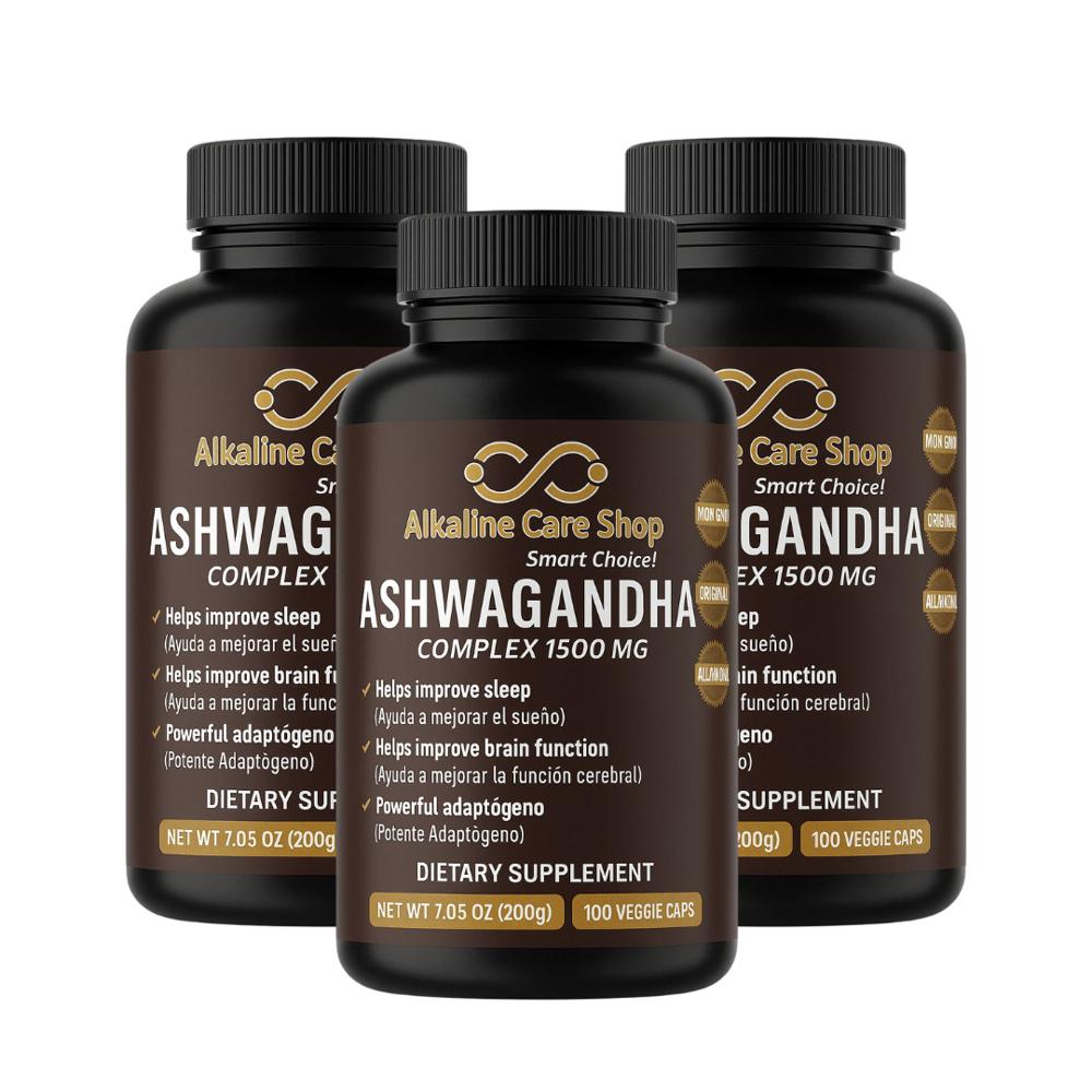 Ashwagandha (1500mg) 300 Cápsulas Alkaline Care