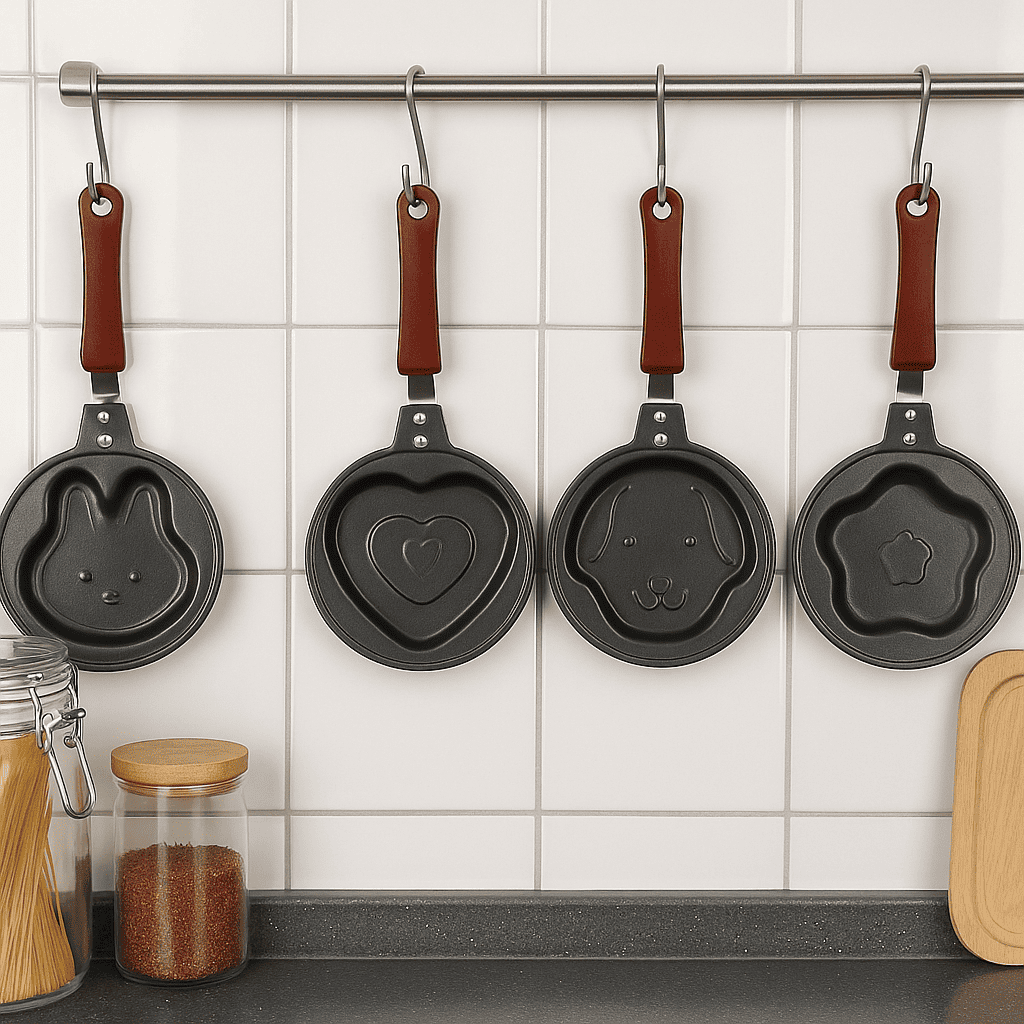 Set de 4 Sartenes con Mango Intercambiable Huevo Orange