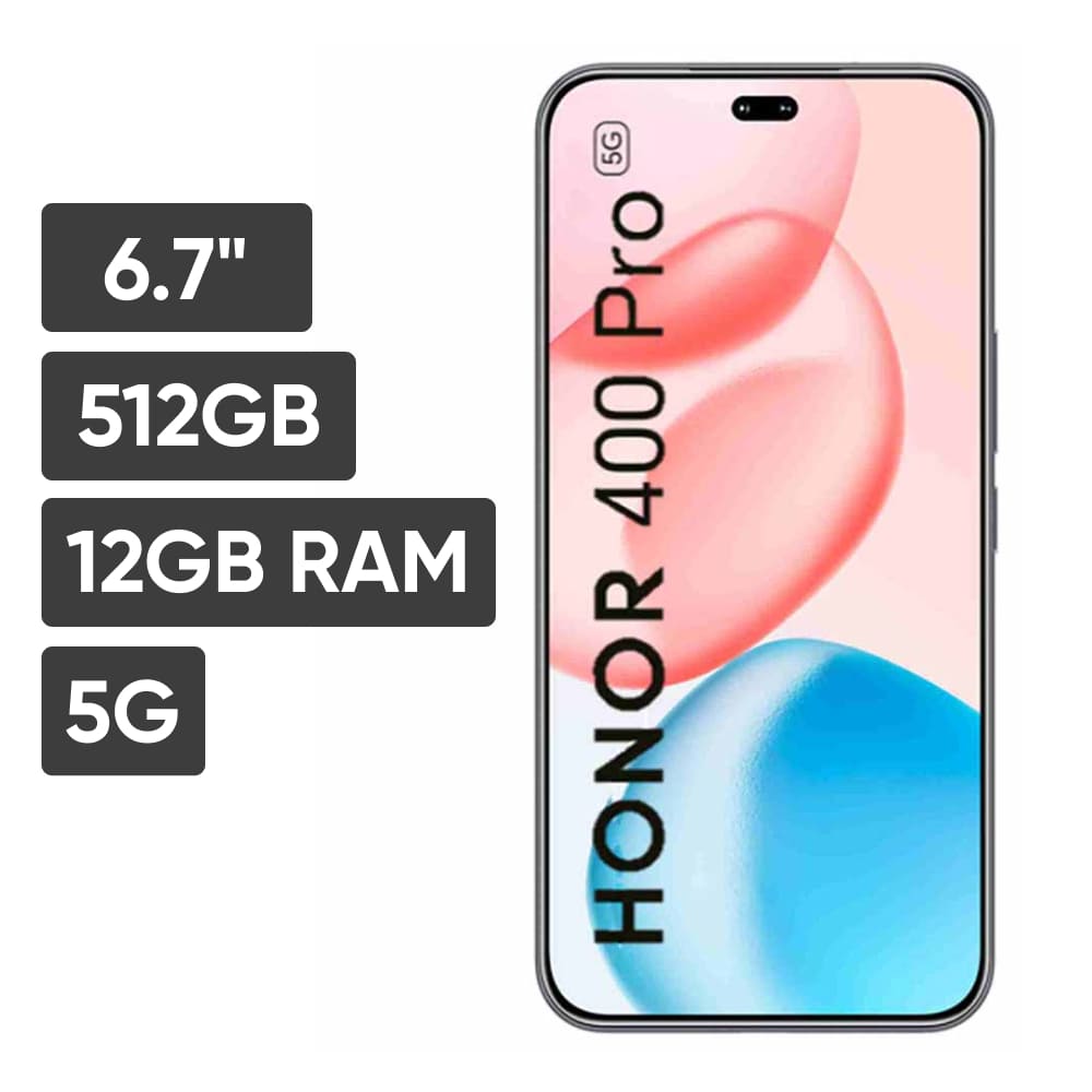 Smartphone HONOR 400 PRO 6.7"" 12GB 512GB 200MP + 50MP + 12MP Midnight Black