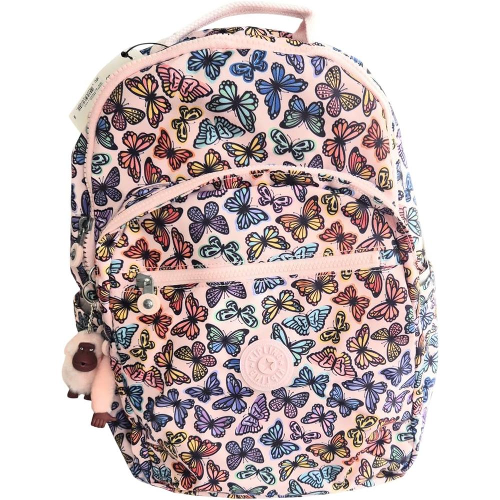 Kipling Seoul KI5210 Mochila Grande Para Mujer | Día De La Mariposa