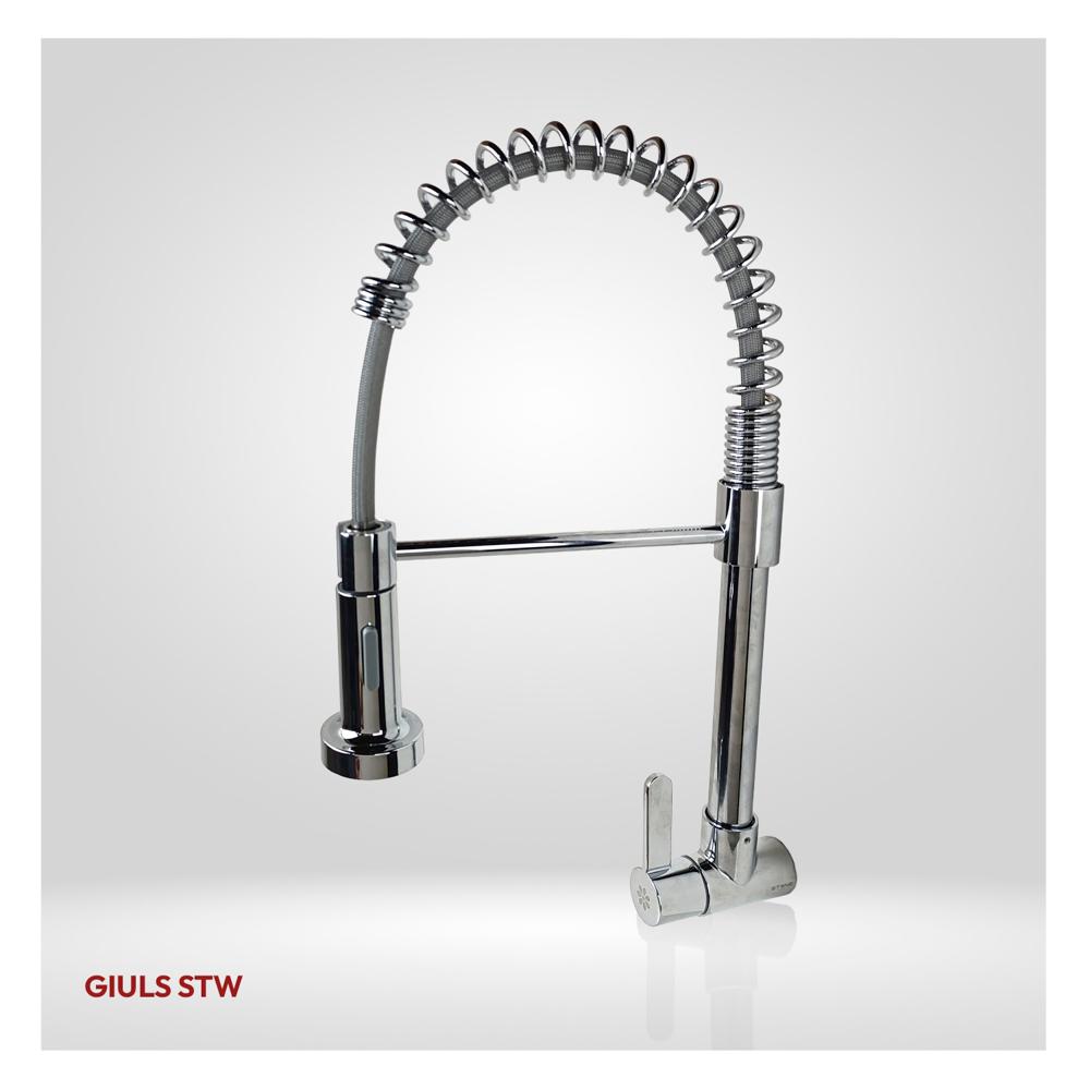Llave De Cocina A La Pared Giuls STW-01 Cromado - STONE Llave De Lavadero A La Pared Giuls STW-01 Cromado - STONE