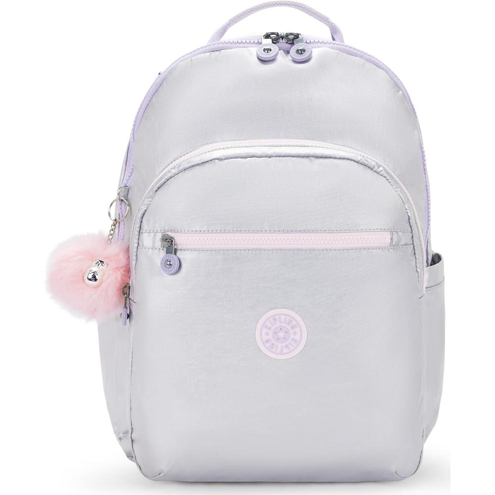 Kipling Seoul KI5929 Extra Large Metálica Mochila para Mujer | Silver Glow Met