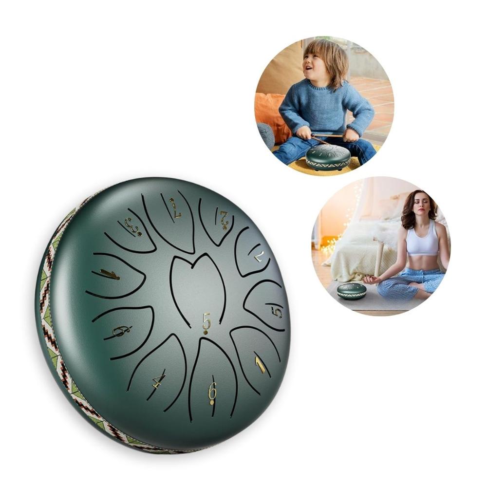 Tambor de Lengua 6"" de 11 Notas – Meditación y Yoga