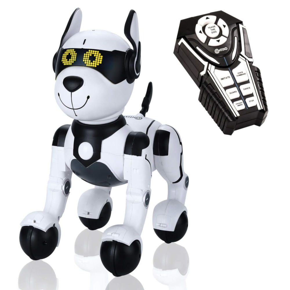 Cachorro Robot Contixo R4 blanco con control remoto X002NL5JGP Cachorro Robot Contixo R4 blanco con control remoto X002NL5JGP
