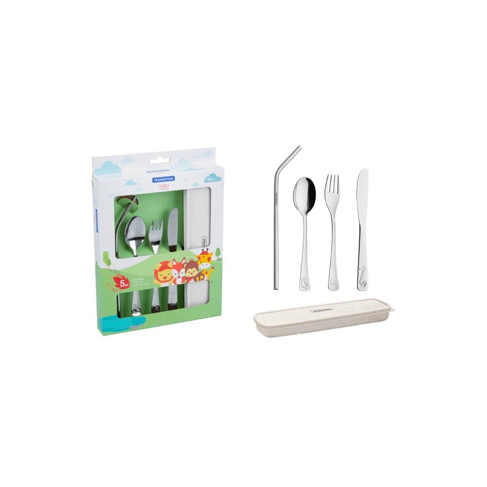 Juego de cubiertos TRAMONTINA infantiles ace. Inox.