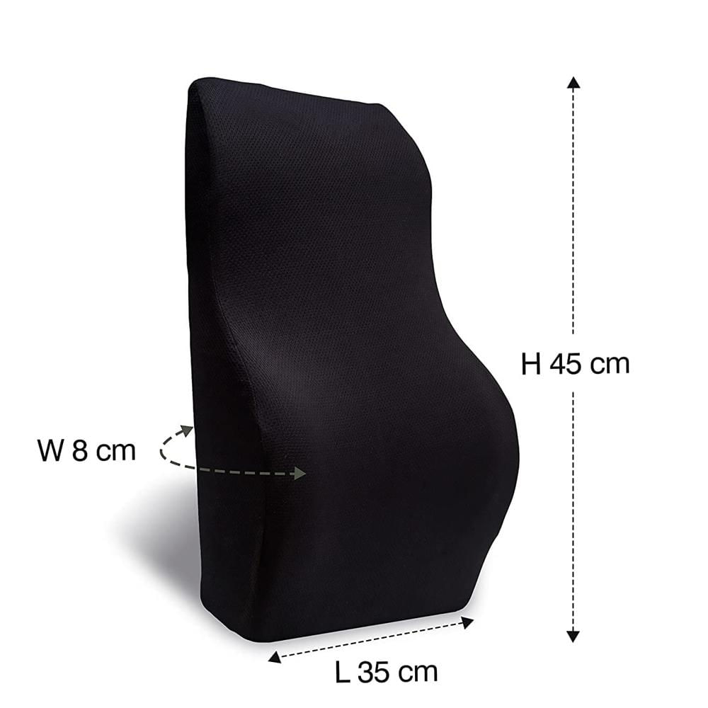 Cojín lumbar alto viscoelástico con gel mas puntos y funda