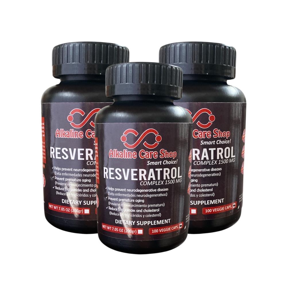 Resveratrol Complex (1500mg) 300 Cápsulas Alkaline Care