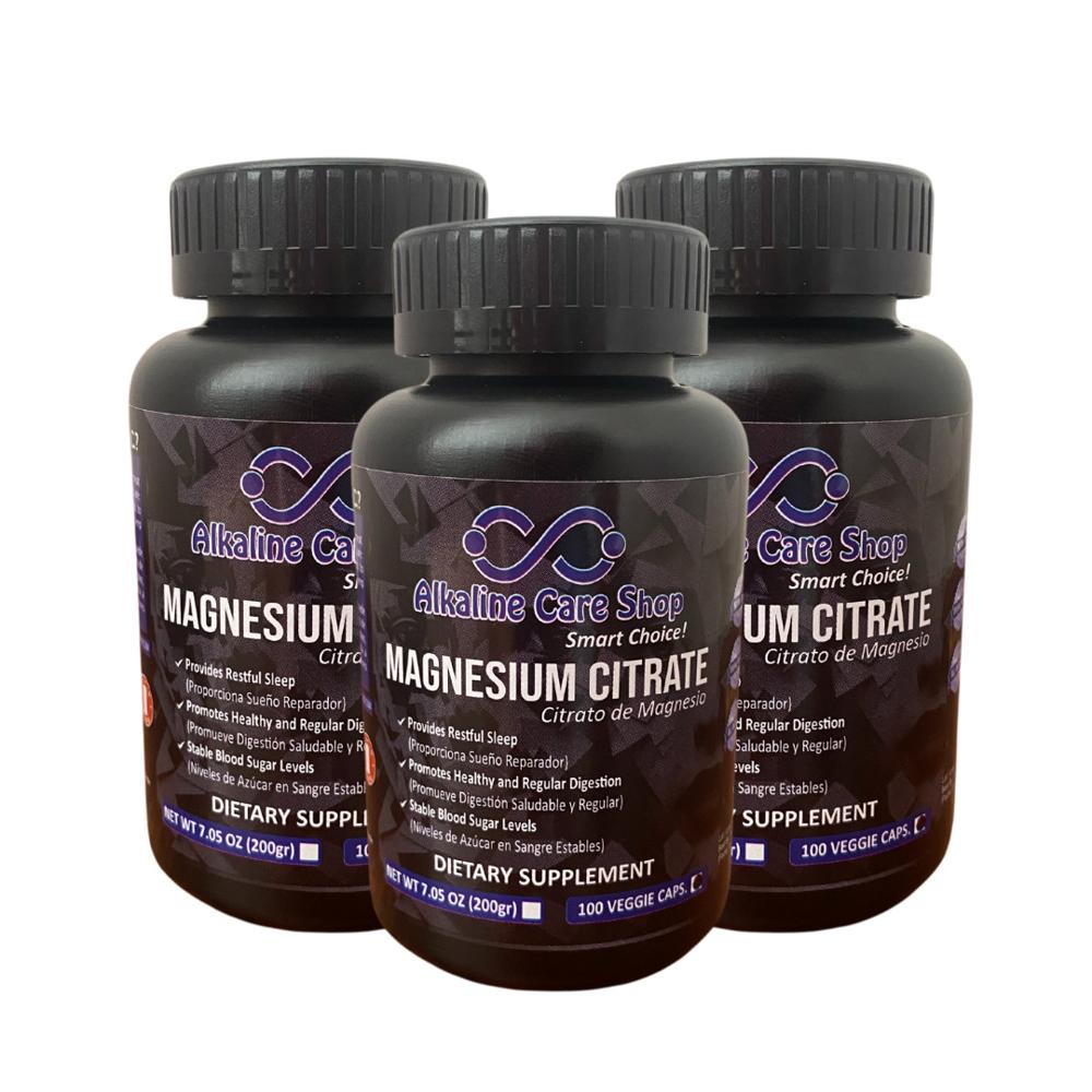 Citrato de Magnesio 300 Cápsulas Alkaline Care