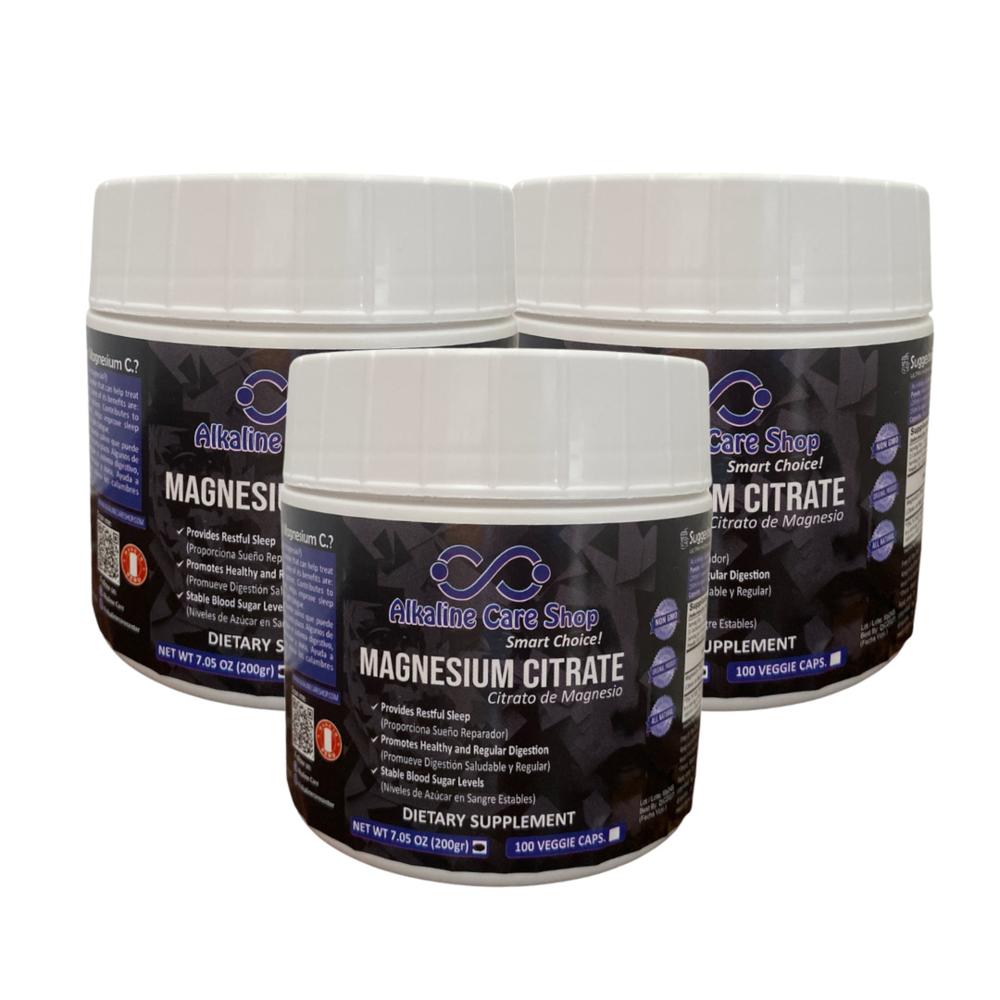 Citrato de Magnesio 200gr x 3 Alkaline Care