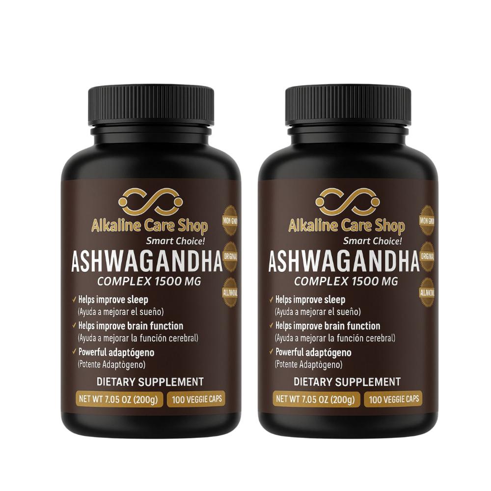 Ashwagandha (1500mg) 200 Cápsulas Alkaline Care