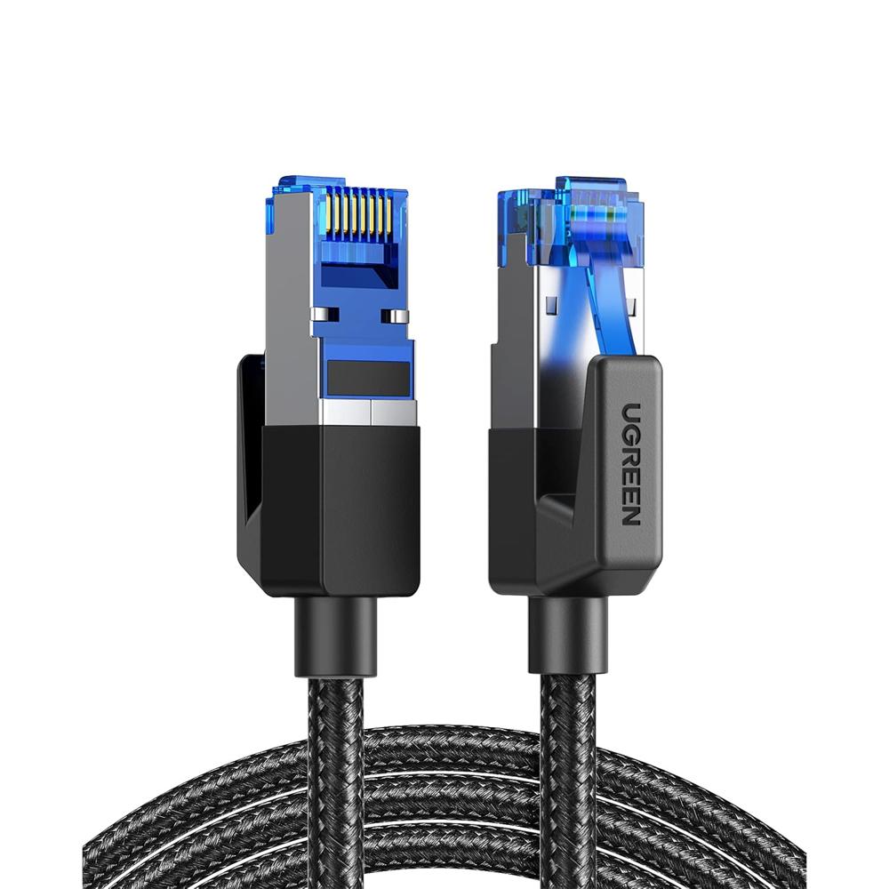 Cable de Red UTP Cat8 Ugreen 3m RJ45 40Gbps Trenzado NW153 80432 Negro Cable de Red UTP Cat8 Ugreen 3m RJ45 40Gbps Trenzado NW153 80432 Negro