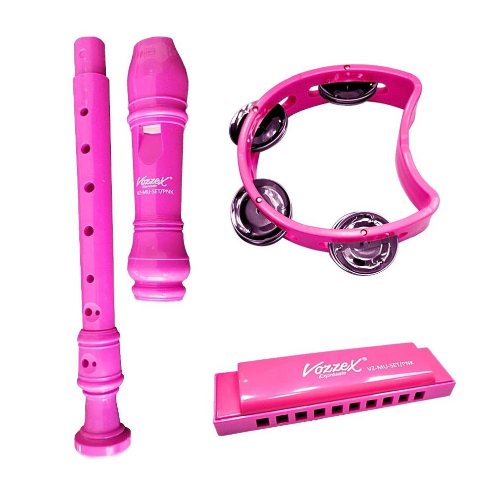 Set Infantil de Instrumentos Musicales Vozzex - Rosado