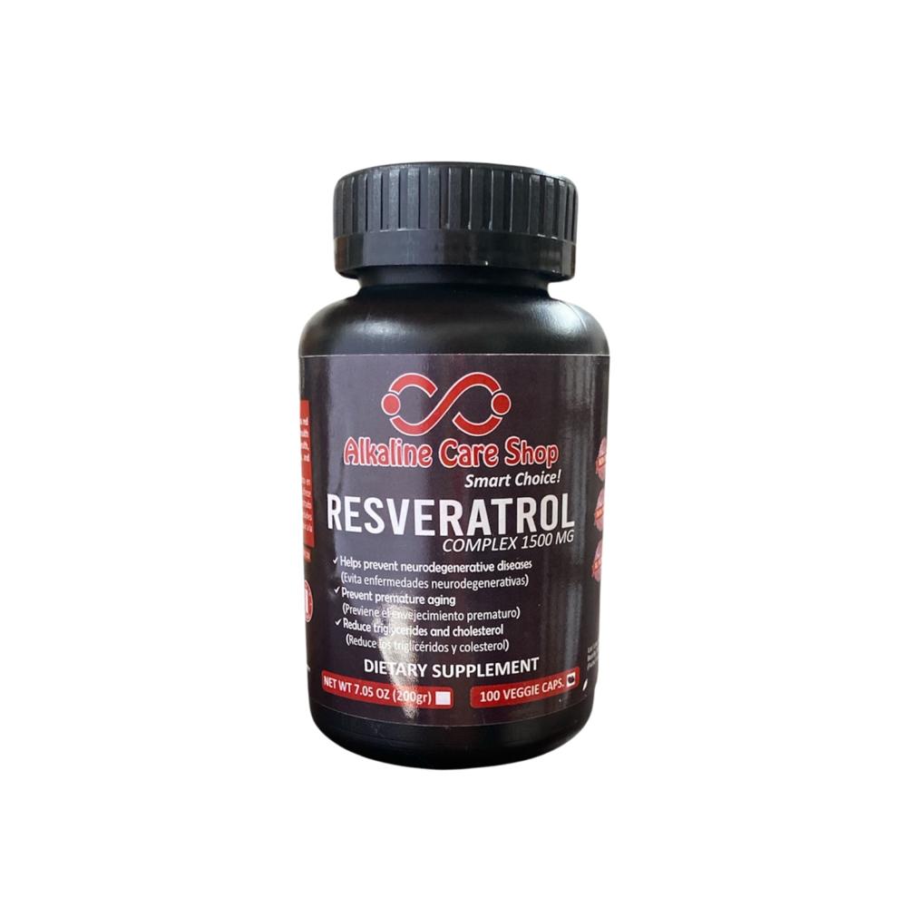 Resveratrol Complex (1500mg) 100 Cápsulas Alkaline Care