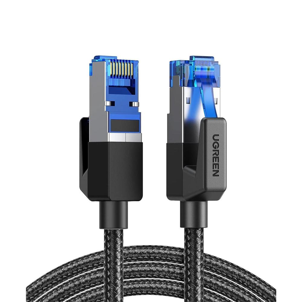 Cable de Red UTP Cat8 Ugreen 5m RJ45 40Gbps Trenzado NW153 80433 Negro Cable de Red UTP Cat8 Ugreen 5m RJ45 40Gbps Trenzado NW153 80433 Negro