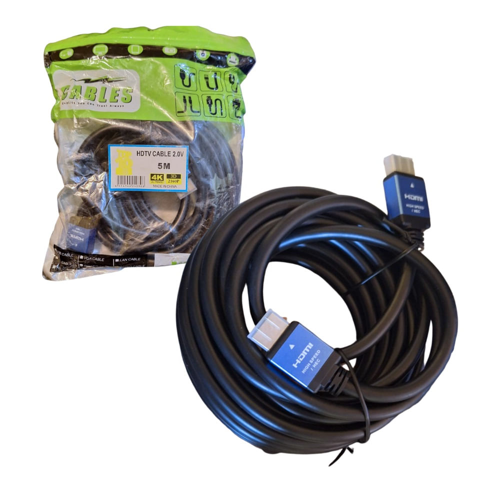 Cable Hdmi 5m 2.0v 4k Premium Alta Velocidad 3d 2160p - 60hz - Oechsle