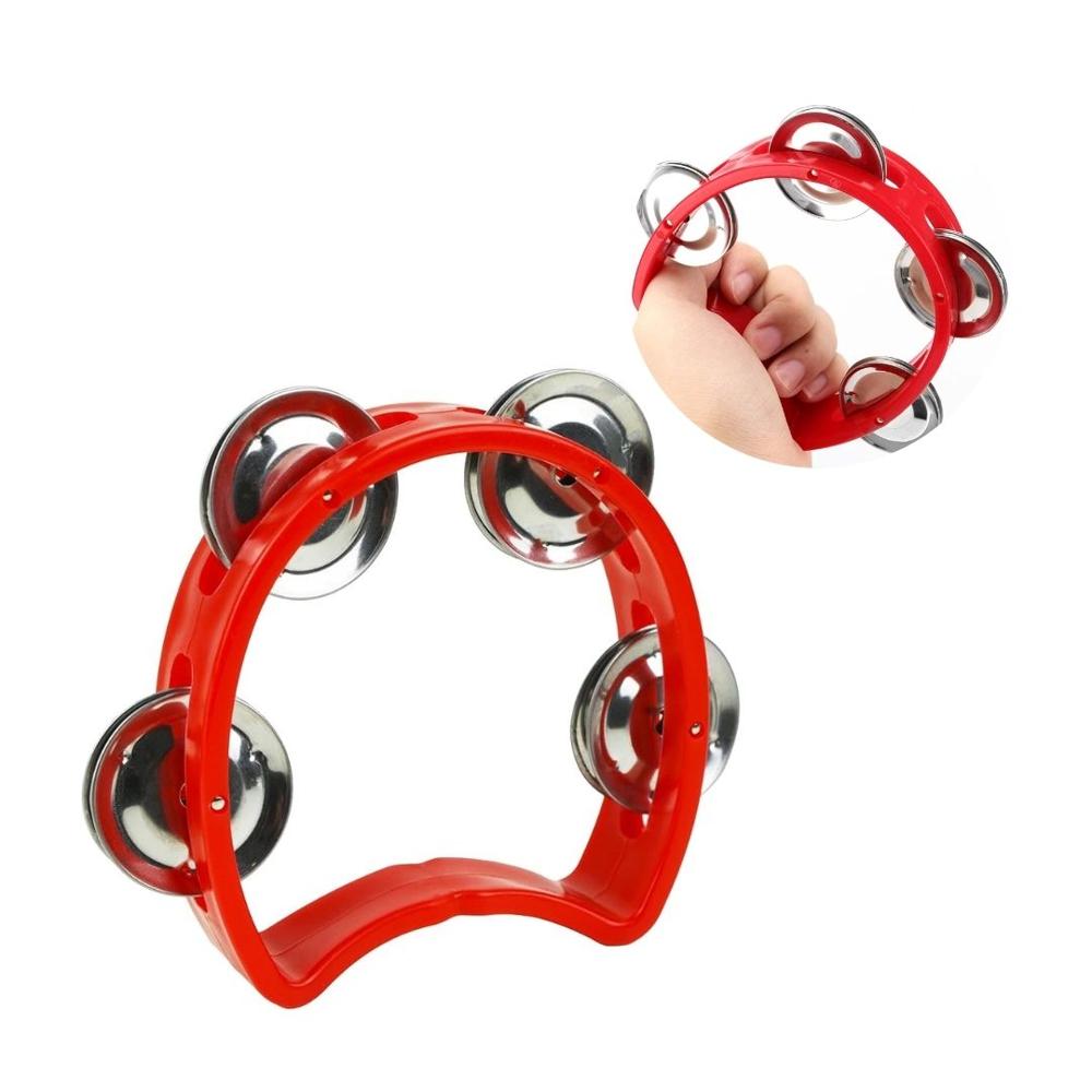 Pandereta Infantil Plástica 4 Chapas 10 cm - Rojo Pandereta Infantil Plástica 4 Chapas 10 cm - Rojo