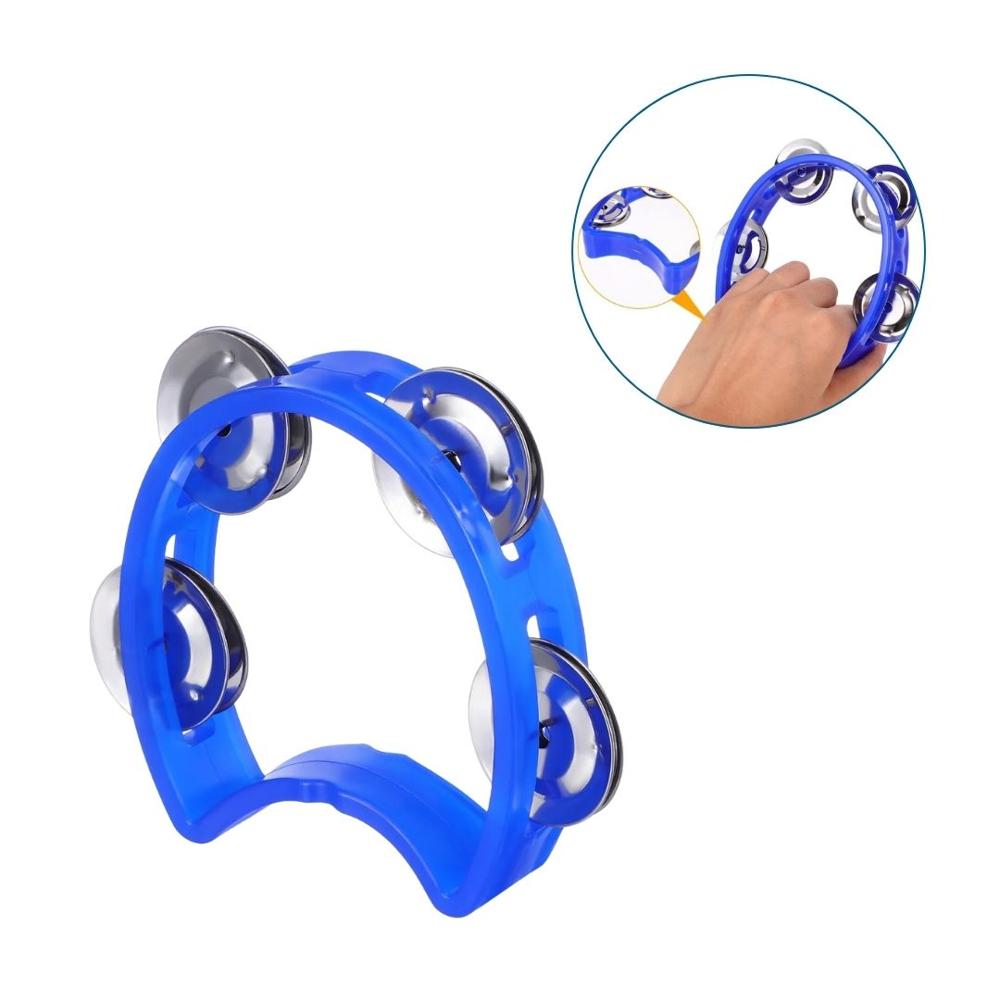 Pandereta Infantil Plástica 4 Chapas 10 cm - Azul