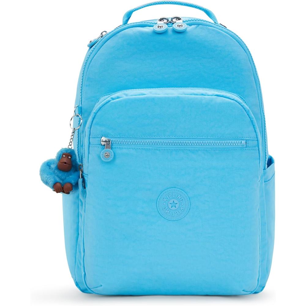 Kipling Seoul KI5210 Mochila Grande Para Mujer | Azul Polvoriento