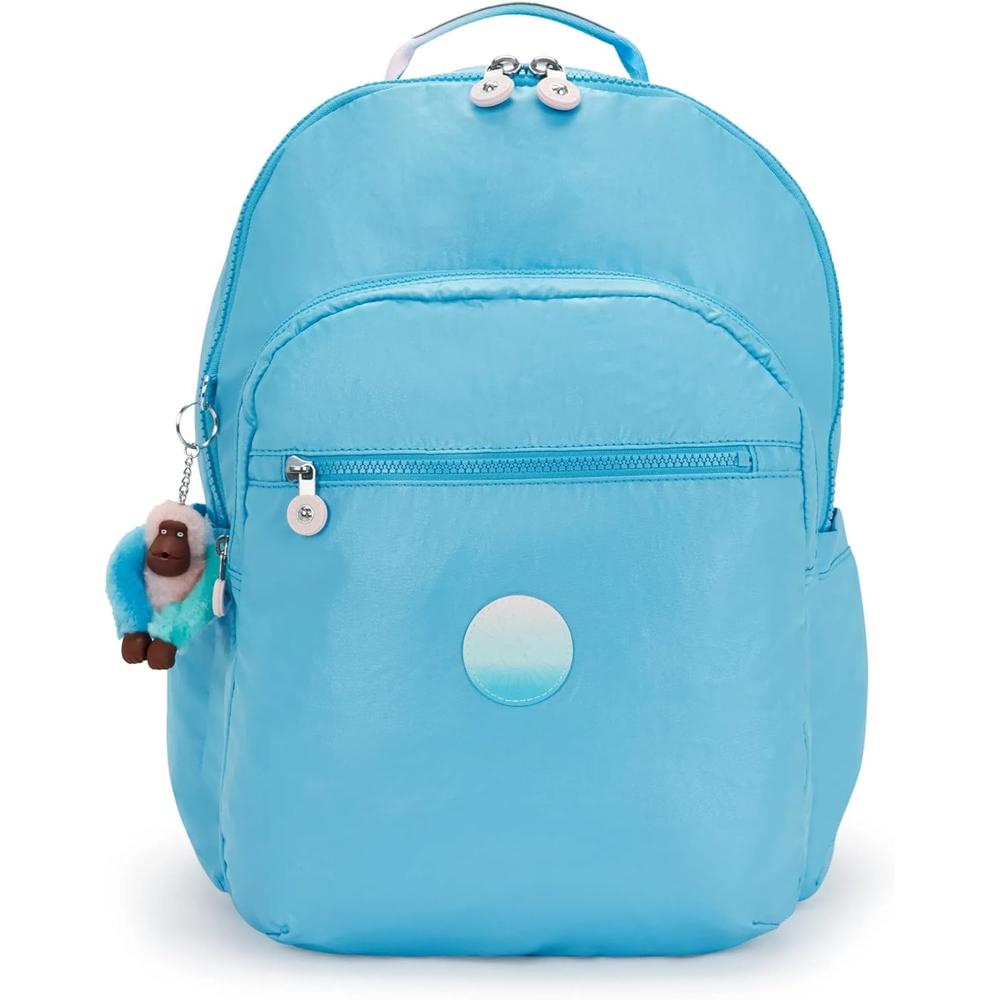 Kipling Seoul KI5929 Extra Large Metálica Mochila para Mujer | Sea Blue Met