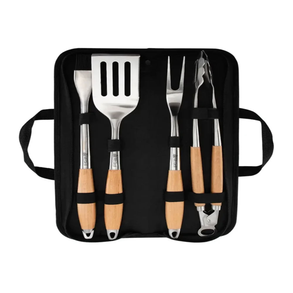 Maletín Parrillero Deluxe Mr. Grill Negro
