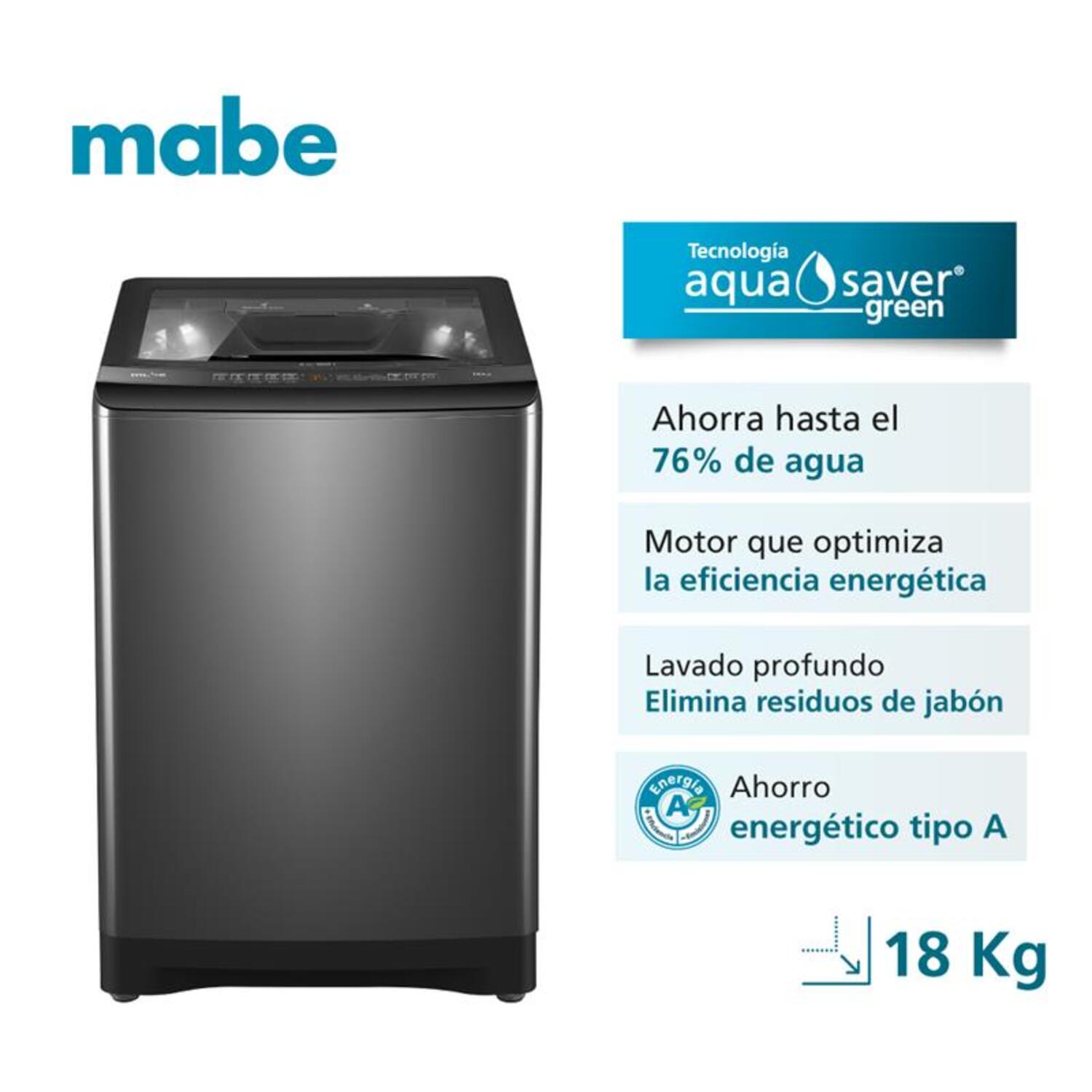 Lavadora Mabe 18 Kilos Superior LMA8120WDGBB0 Diamond gray