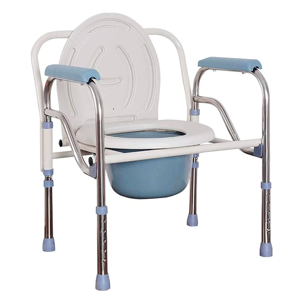 Silla Inodoro Plegable de Acero Inoxidable