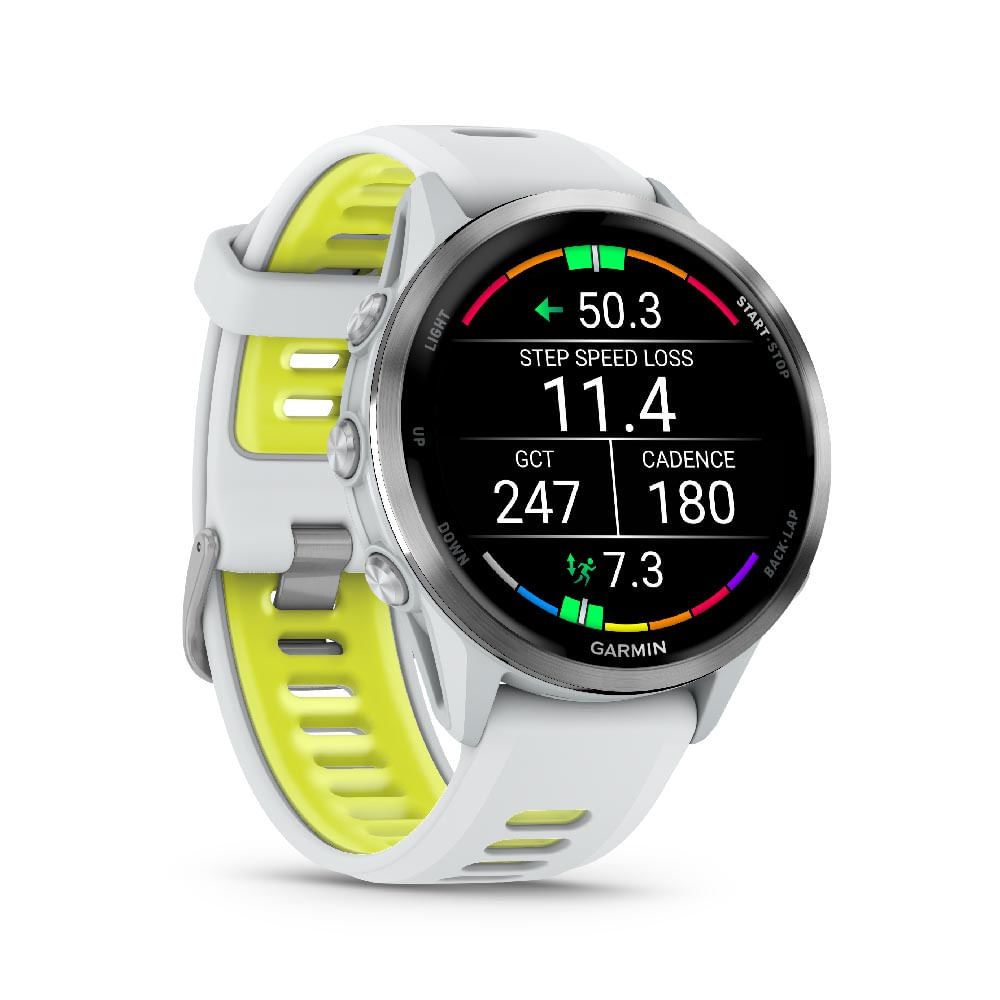 Smartwatch RunningGarmin, Forerunner 970 Blanco/Amarillo