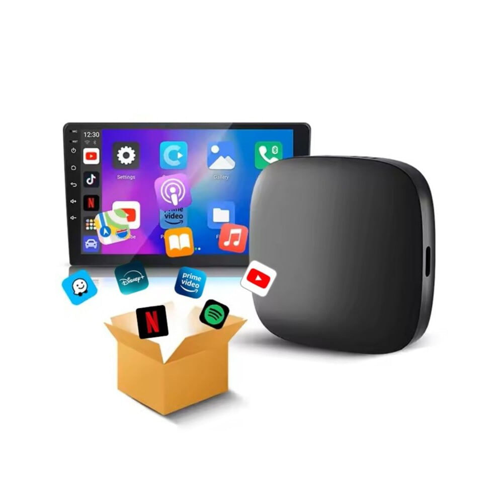 Adaptador CarPlay Android Auto Inalambrico Netflix Youtube Apps