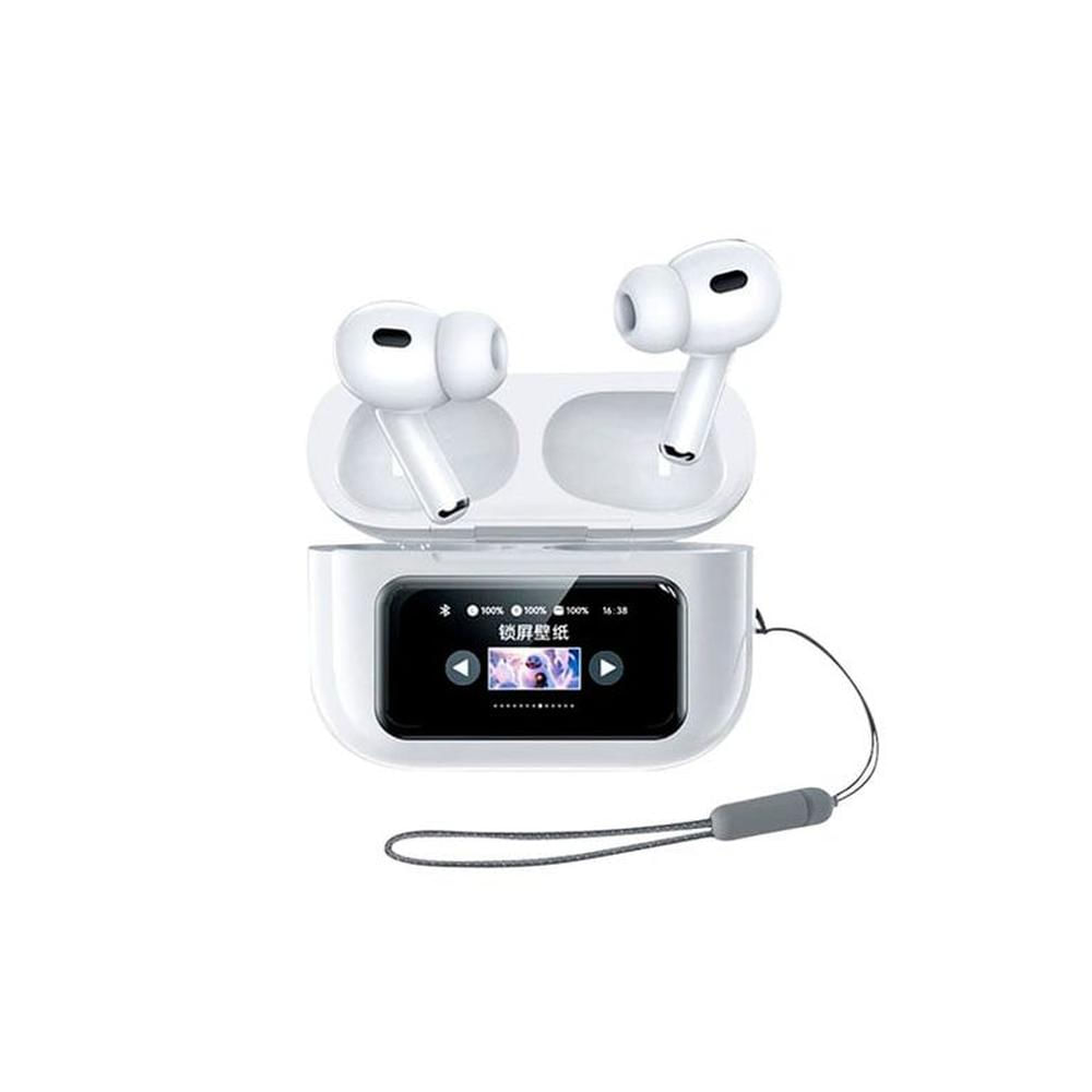 AUDIFONOS REMAX W30N TWS ANC + PANTALLA BLANCO