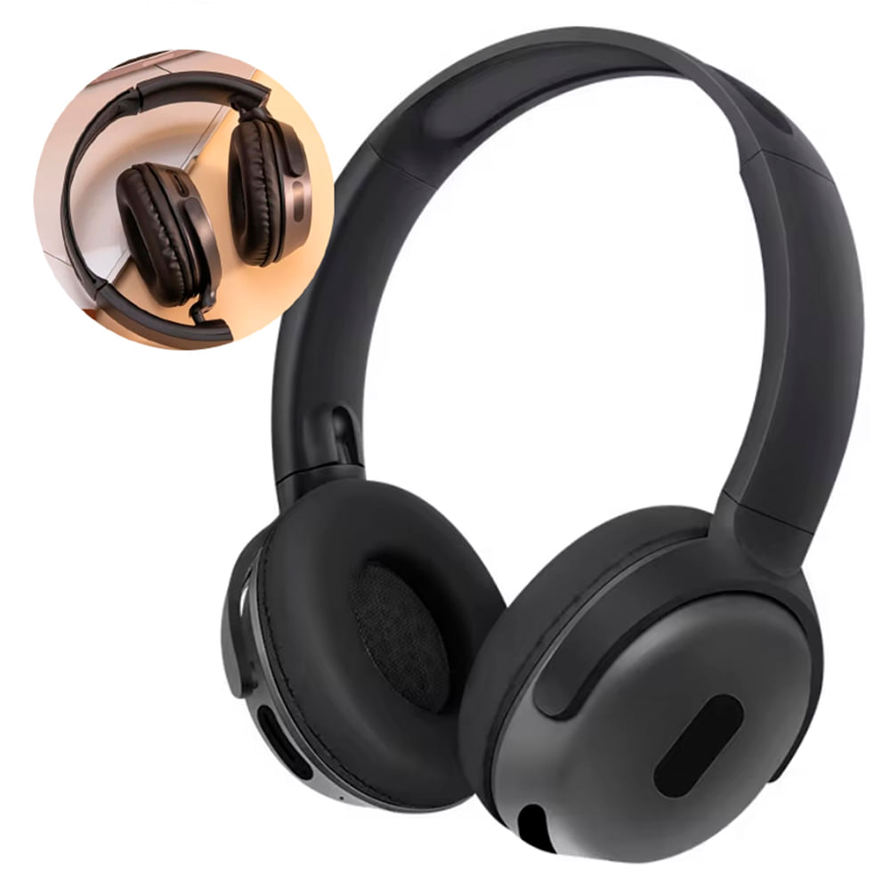 Audífonos Bluetooth Inalámbrico para PC Laptop Celular Negro