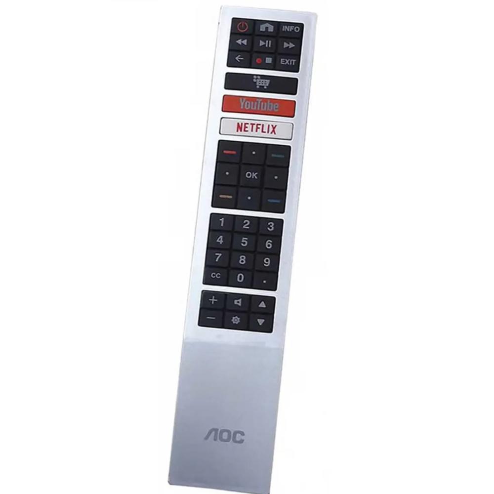 Control Remoto Genérico Tv Aoc Smart Plateado Mod50U6295