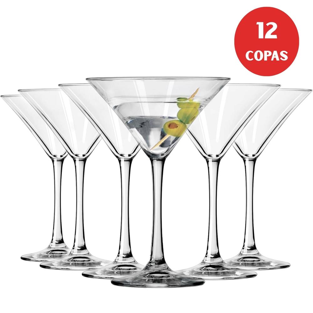 Copa Martini 250ml Nadir Brasil Elegancia Clásica 12 Copas