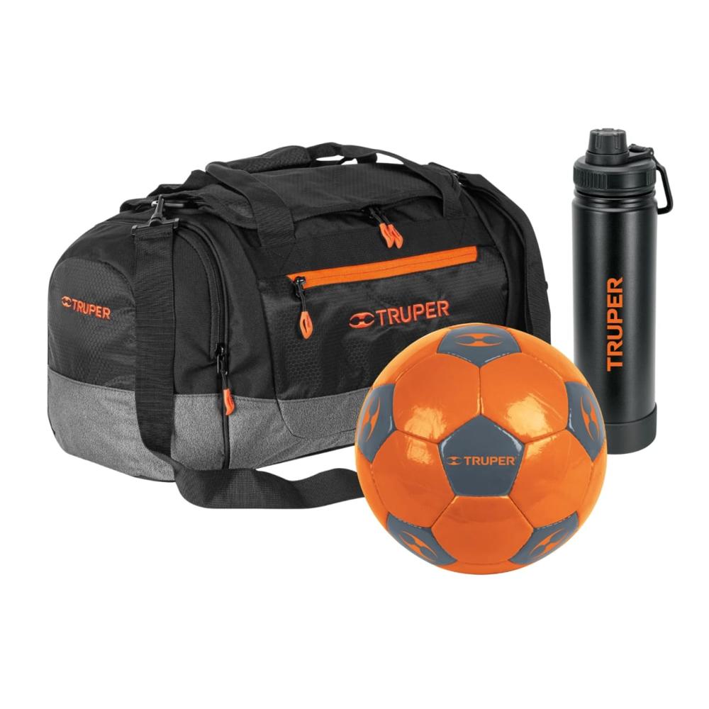 Combo Maleta + Pelota y Tomatodo Truper 61095-62010-62126