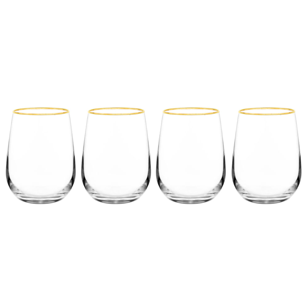 Set X4 Vasos Golden