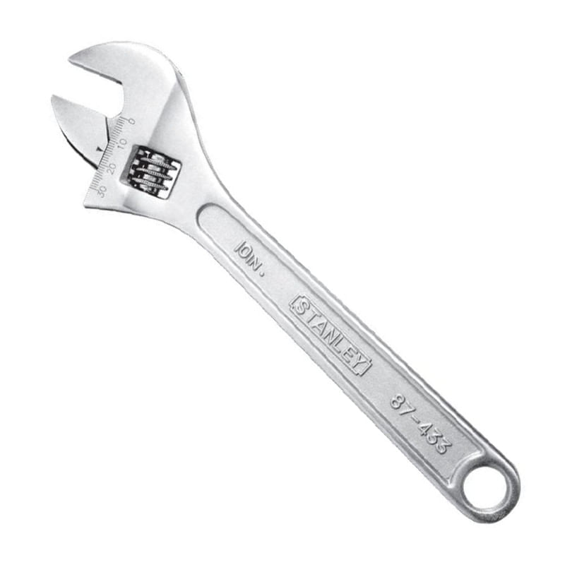 Llave Francesa Ajustable Stanley Modelo 87433 Plata 10' Pulido