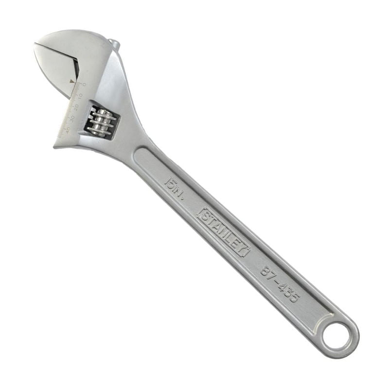 Llave Francesa Stanley Modelo 87435 de Acero Pulido de 15''