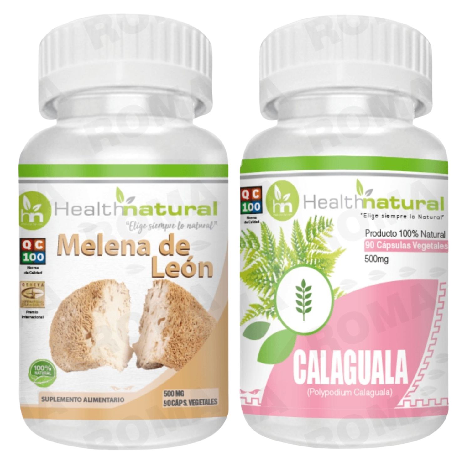 MELENA DE LEÓN HEALTHNATURAL 500MG + CALAGUALA HEALTHNATURAL 500MG