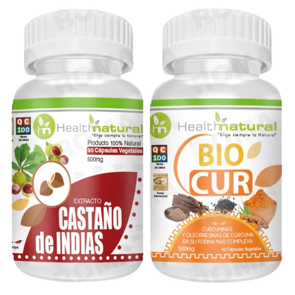 CASTAÑO DE INDIAS HEALTHNATURAL 500MG + BIOCUR HEALTHNATURAL 500MG