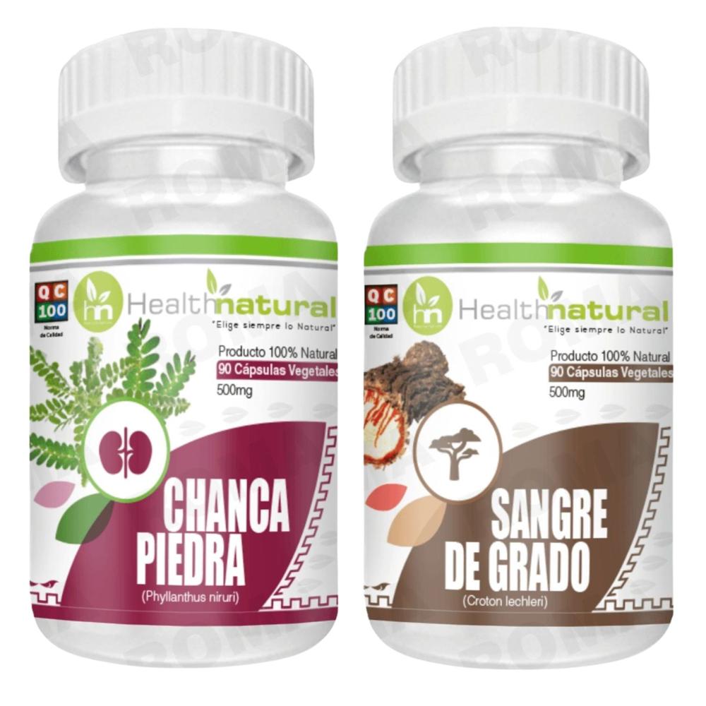 CHANCA PIEDRA HEALTHNATURAL + SANGRE DE GRADO HEALTHNATURAL 500MG